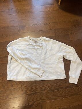 Madewell  make weekends longer, Ivory Crewneck Long-Sleeve Jersey